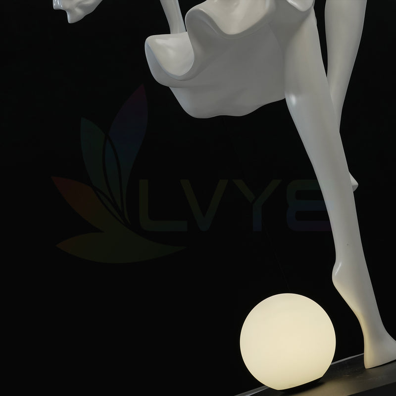 Dancing Girl Floor Lamp Sculpture