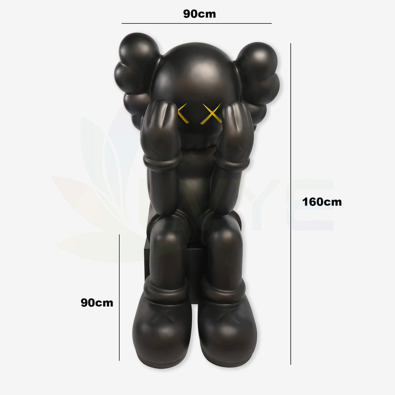 Black KAWS Life Size