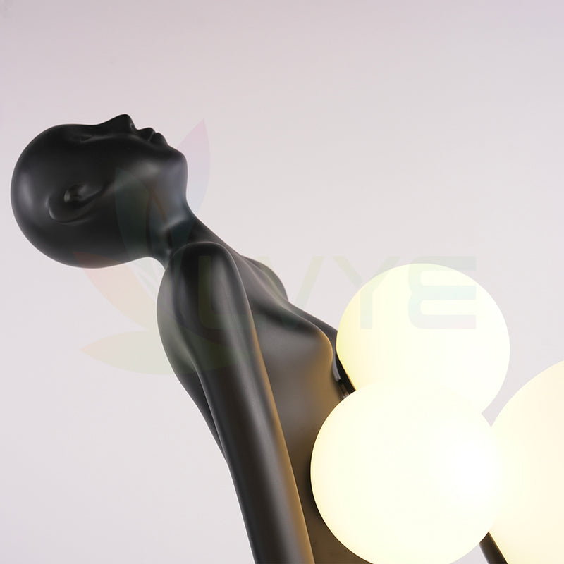 Human Figure Art Sculpture Floor Lamp