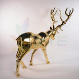 Gold Reindeer Sculpture