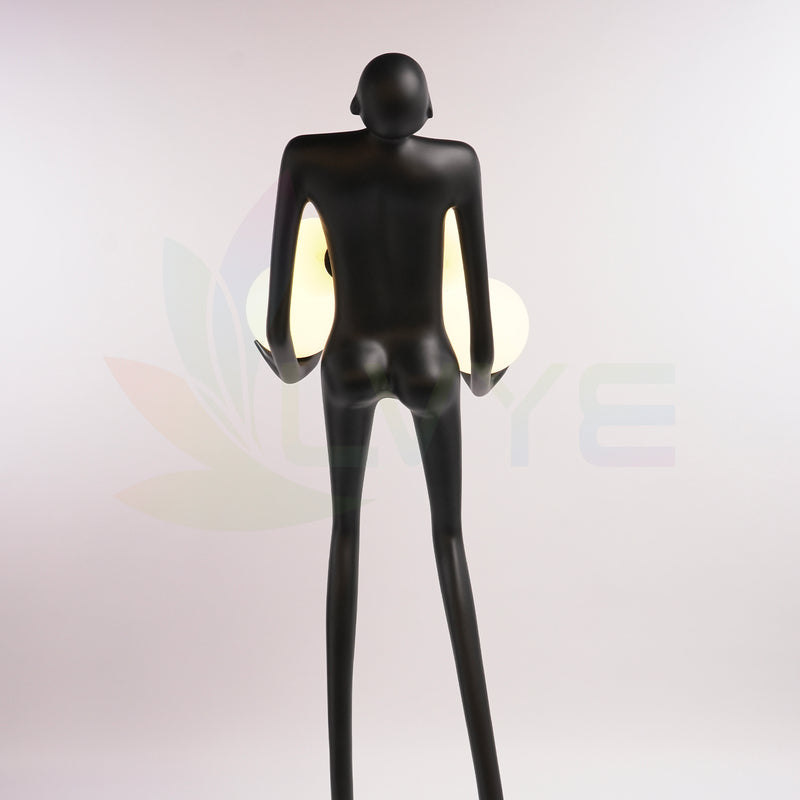 Human Figure Art Sculpture Floor Lamp