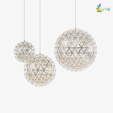 Silver Spark Ball Pendant Light