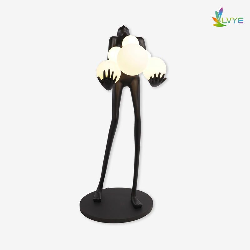 Human Figure Art Sculpture Floor Lamp