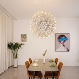 Silver Spark Ball Pendant Light