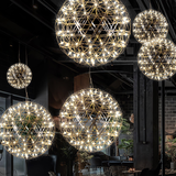 Silver Spark Ball Pendant Light