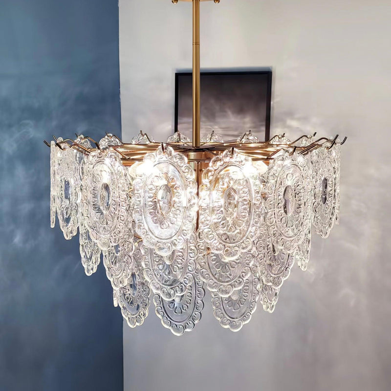 Wave Glass Chandelier