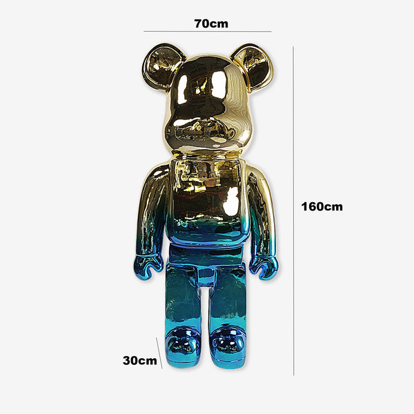 Titanium Gold Bearbrick Life Size